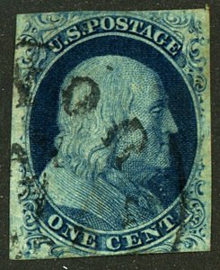 U.S. #7 USED WITH PSE CERT F 70