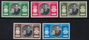 Monaco 1981 SG1480-1484 Silver Wedding - MNH