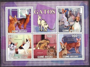 Guinea-Bissau MNH S/S Cats 2010 5 Stamps