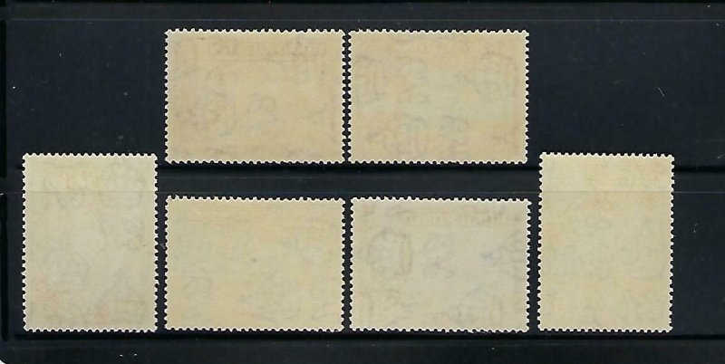 HONG KONG SCOTT #168-73 1941 CENTENARY OF BRITISH RULE- MINT NEVER HINGED