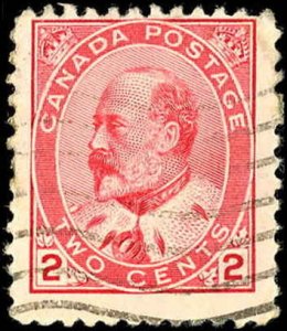 Canada Scott #90 F-VF Used-1903 2¢ Edward VII-Sound