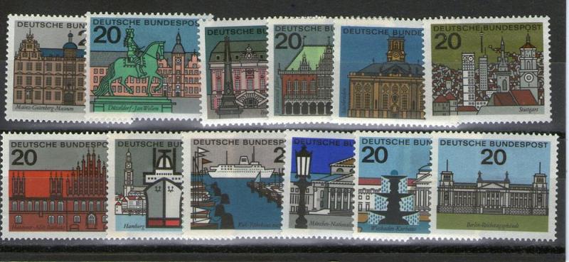 Germany 869-879A MNH