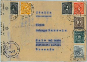 85203 - GERMANY British Zone  - POSTAL HISTORY - COVER  with BRITISH CENSOR 1947