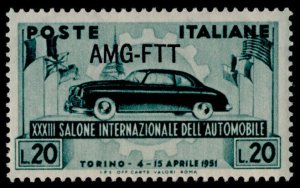 Italy - Trieste 111 MNH Italian Automobile Exhibition