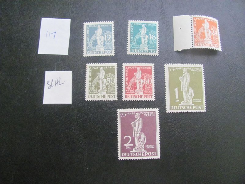 BERLIN 1949 MNH SIGNED SCHLEGEL  SC 9N35-41 SET  VF/XF $575.00 (117)