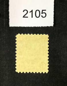 MOMEN: US STAMPS #587 MINT OG NH LOT #2105