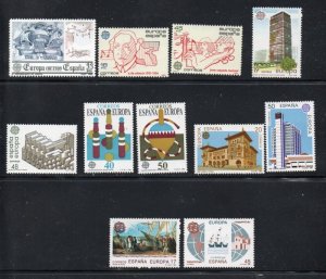 Spain Collection of Europa sets 1970's, 1980's & some 1990's m...