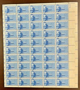 C-49    Airmail Air Force 50th Anniversary   MNH 6 c sheet of 50  FV $3.00  1957