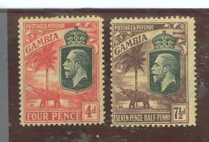 Gambia #121-122 Unused Single