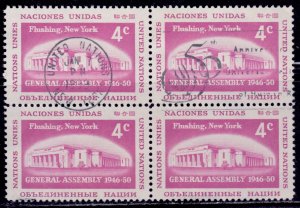 United Nations, 1959, U.N. General Assembly Building, 4c, sc#69, used**