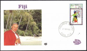 Fiji 1986 Visit of Pope Jon Paul II Suva Special Cancel