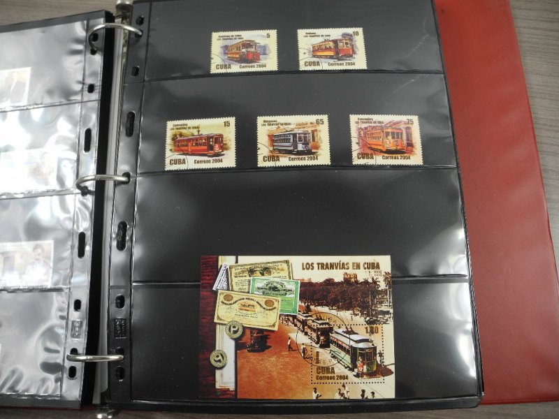 CUBA(2002-2008), Stamp Collection in stock pages(Kenmore binder)