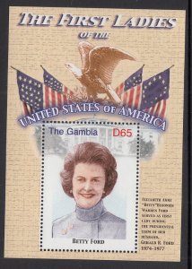 Gambia 3123 First Lady Betty Ford Souvenir Sheet MNH VF
