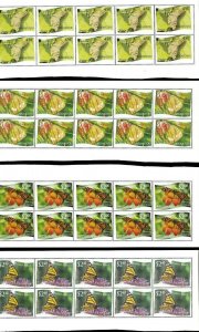 Wholesale Lot Butterflies. Tonga-Niuafo'ou #275-286 Perfd. x 6. Cat. 325.20