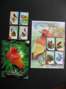 Papua New Guinea birds Sc 1480-5 MNH