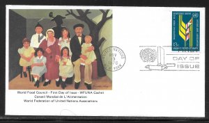 United Nations NY 280 World Food Council WFUNA Cachet FDC First Day Cover