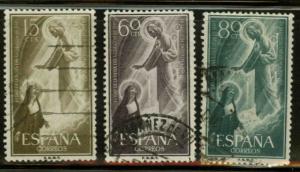 SPAIN Scott 863-865  Used stamp set