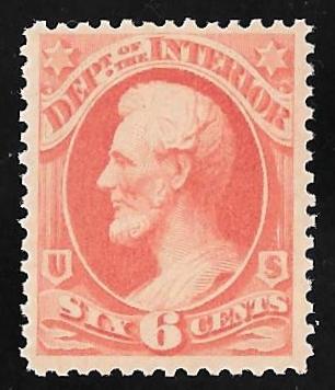 O99 6 cents Abraham Lincoln official Stamp mail Stamp mint OG NH F-VF