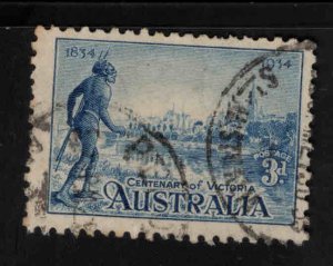 Australia  Scott 143 used 1934 stamp Nice Design and cancel