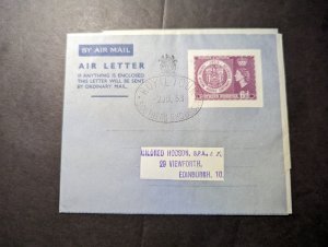 1943 British Southern Rhodesia Cover Royal Tour to Viewforth Edinburgh Scotland