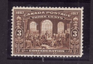 Canada-Sc#135- id6200-unused og NH3c brown Confederation-1917-