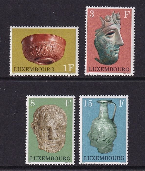 Luxembourg   #508-511  MNH  1972  Archaeological objects