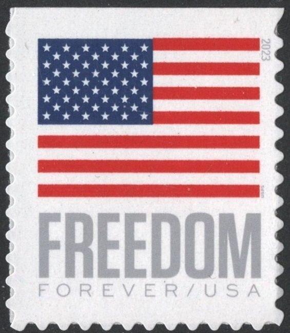 SC#5791 (Forever) Freedom U.S. Flag Booklet Single: BCA (2023) SA