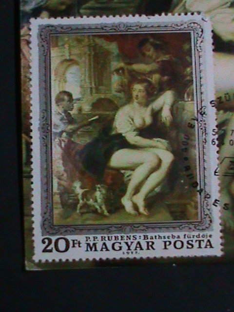 ​HUNGARY STAMP MAXICARD-1977-FAMOUS PAINTING MNH STAMP SHEET