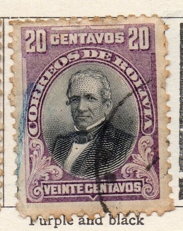 Bolivia 1901-04 Early Issue Fine Used 20c. NW-255857