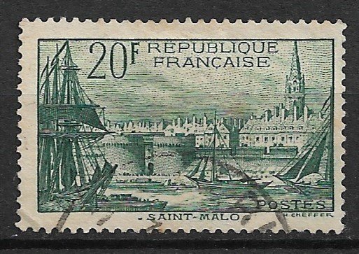 1938 France 347 Saint-Malo 20F used