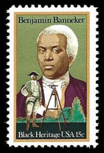 PCBstamps   US #1804 15c Benjamin Banneker, Black Heritage, MNH, (11)