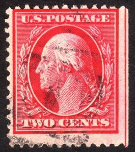 1910, US 2c, Washington, Used, Sc 375