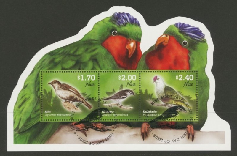 Niue Sc# 867a CTO NH Birds (S/S)