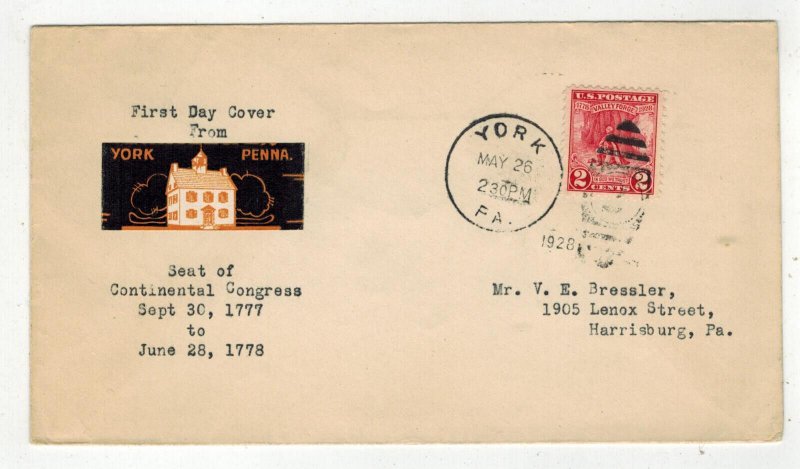 G WASHINGTON AT VALLEY FORGE 645-62A SCARCE BRESSLER YORK PA UNOFFICIAL CV $60