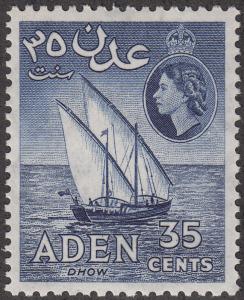 Aden #52a Dhow MNH