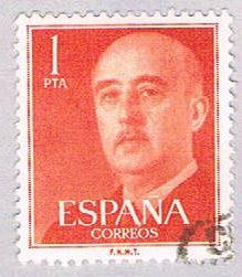Spain 825 Used General Franco 1954 (BP24114)