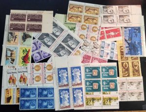 4StampSales US Stamps - 25 Different 8c Plate Blocks Below Face Value!