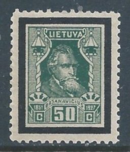 Lithuania #221 NH 50c Dr. Jonas Basanavicius