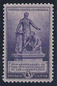 US Cat # 902, Lincoln Emancipation Statue, M-NH*-