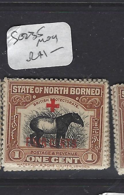  NORTH BORNEO   (PP1409B)   1C+4C RED CROSS    TAPIR  SG 235    MOG