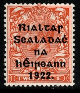 IRELAND SG50 1922 2d ORANGE DIE II MTD MINT