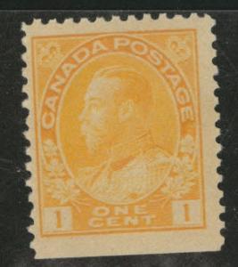 CANADA Scott 105 MH* 1922 1c Admiral booklet stamp CV$17.50