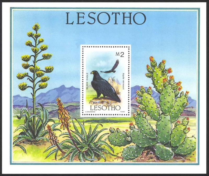 Lesotho Sc# 520 MNH 1986 2m Black Eagle