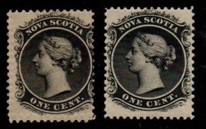 Nova Scotia 8 Mint Hinged,  8a Mint never hinged