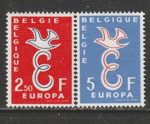 1958 Belgium - Sc 527-8 - MH VF - 2 single - European Postal Union