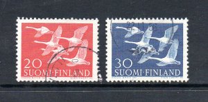 Finland 343-344 Used CV $4.50 Birds