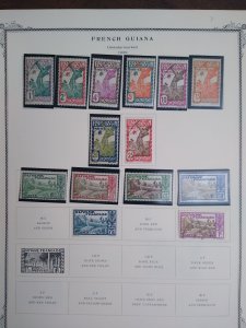collection on pages French Guiana NF: CV $148