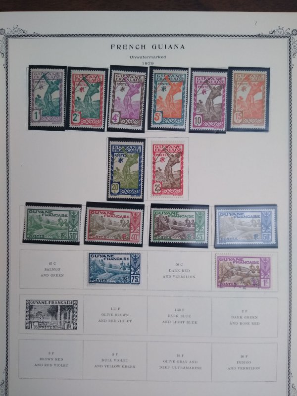 collection on pages French Guiana NF: CV $148