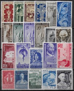 1949 Italia annata completa 22v. MNH