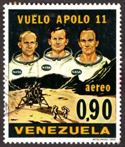 1969, Venezuela 0,90b, Used, Sc C1019